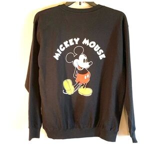 New Women’s Mickey & Friends Disney Themed Black Character Sweatshirt Size L